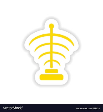 Icon sticker realistic design on paper mystical vector image