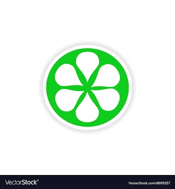 Icon sticker realistic design on paper orange vector image