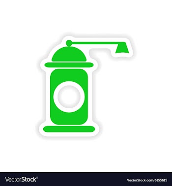 Icon sticker realistic design on paper pepper mill vector image