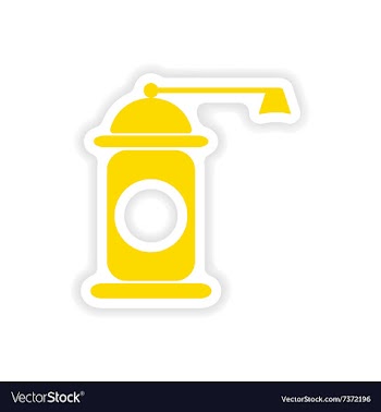 Icon sticker realistic design on paper pepper mill vector image