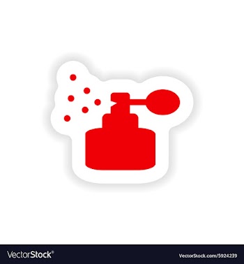 Icon sticker realistic design on paper perfume vector image