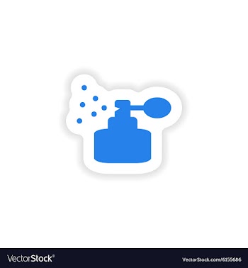 Icon sticker realistic design on paper perfume vector image