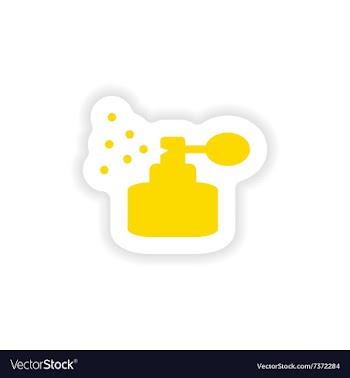 Icon sticker realistic design on paper perfume vector image