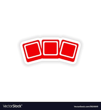 Icon sticker realistic design on paper photo vector image