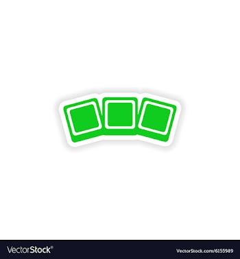 Icon sticker realistic design on paper photo vector image