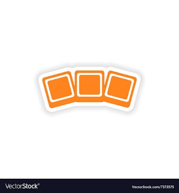 Icon sticker realistic design on paper photo vector image