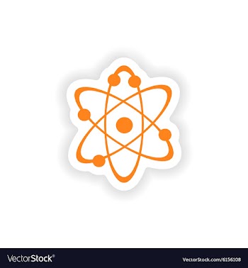 Icon sticker realistic design on paper physics vector image