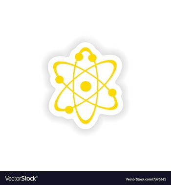 Icon sticker realistic design on paper physics vector image
