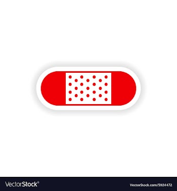 Icon sticker realistic design on paper plaster vector image