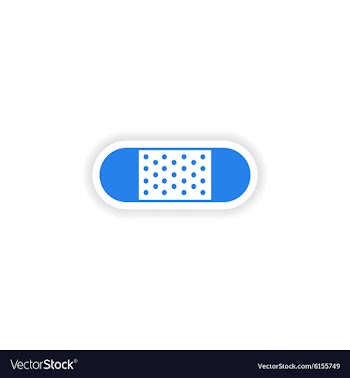 Icon sticker realistic design on paper plaster vector image
