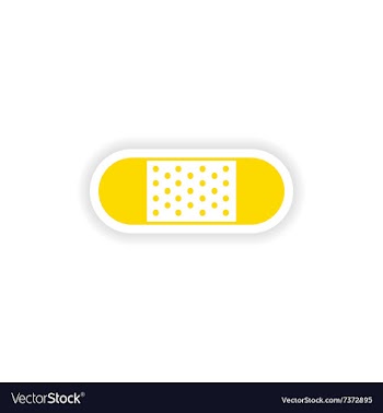 Icon sticker realistic design on paper plaster vector image