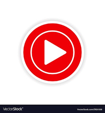 Icon sticker realistic design on paper play vector image