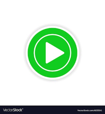 Icon sticker realistic design on paper play vector image