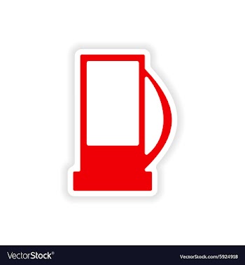 Icon sticker realistic design on paper refill vector image