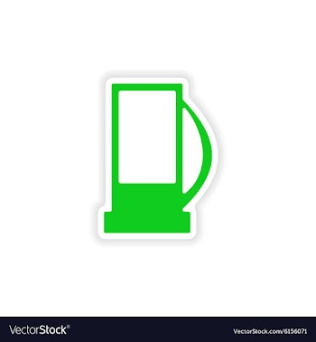 Icon sticker realistic design on paper refill vector image