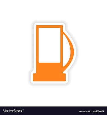 Icon sticker realistic design on paper refill vector image