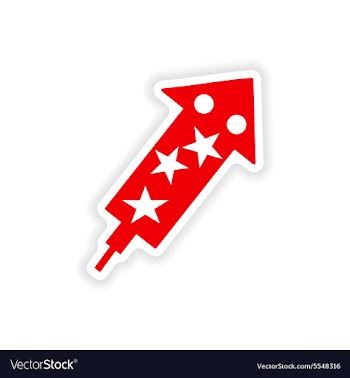 Icon sticker realistic design on paper salute vector image