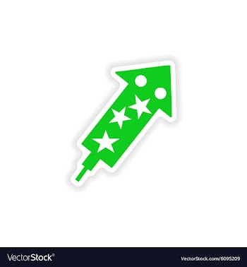 Icon sticker realistic design on paper salute vector image