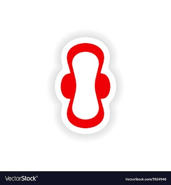 Icon sticker realistic design on paper sanitary vector image