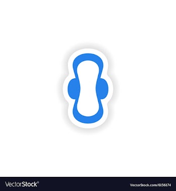Icon sticker realistic design on paper sanitary vector image