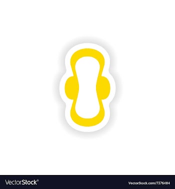 Icon sticker realistic design on paper sanitary vector image