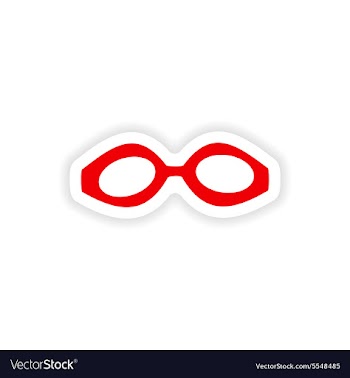 Icon sticker realistic design on paper scuba mask vector image