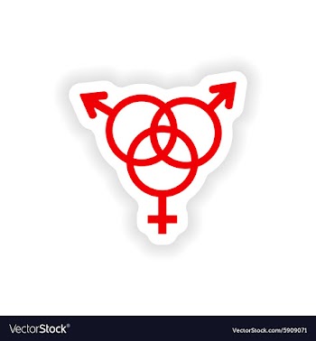Icon sticker realistic design on paper sex group vector image