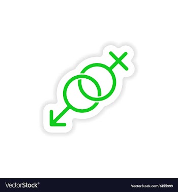 Icon sticker realistic design on paper sex vector image
