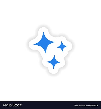 Icon sticker realistic design on paper shine vector image