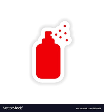 Icon sticker realistic design on paper shower gel vector image