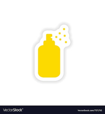 Icon sticker realistic design on paper shower gel vector image