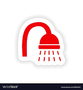 Icon sticker realistic design on paper shower vector image