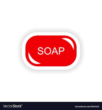 Icon sticker realistic design on paper soap vector image