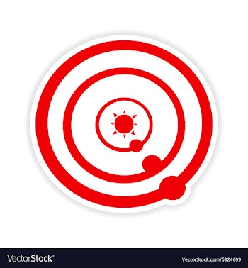 Icon sticker realistic design on paper solar vector image