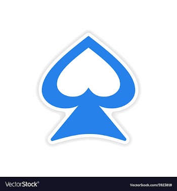 Icon sticker realistic design on paper spades vector image