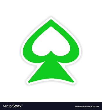 Icon sticker realistic design on paper spades vector image