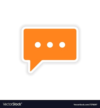 Icon sticker realistic design on paper thinking vector image