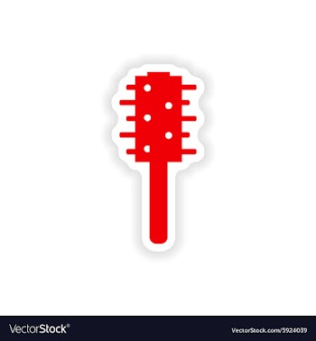 Icon sticker realistic design on paper toilet vector image