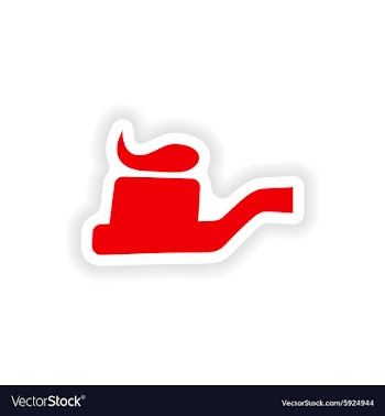 Icon sticker realistic design on paper toothbrush vector image
