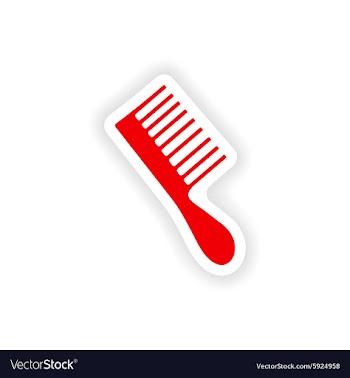 Icon sticker realistic design on paper toothbrush vector image