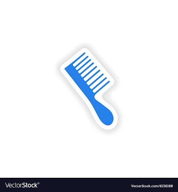 Icon sticker realistic design on paper toothbrush vector image