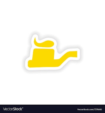 Icon sticker realistic design on paper toothbrush vector image