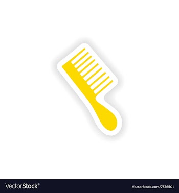 Icon sticker realistic design on paper toothbrush vector image