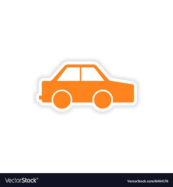 Icon sticker realistic design on paper toy machine vector image