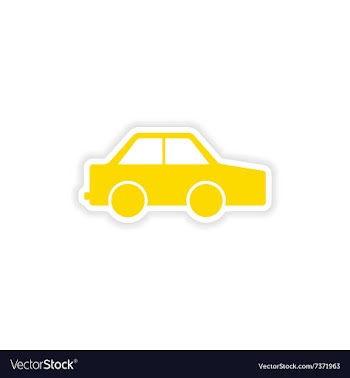 Icon sticker realistic design on paper toy machine vector image