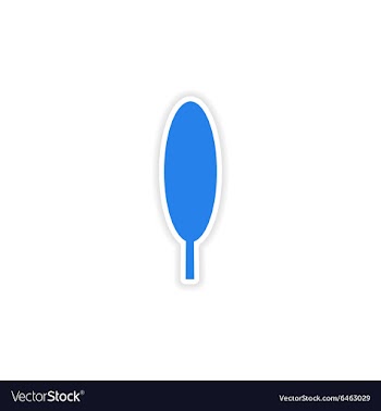 Icon sticker realistic design on paper tree vector image