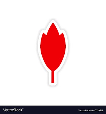 Icon sticker realistic design on paper tree vector image