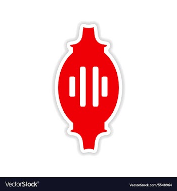 Icon sticker realistic design on paper Turkish vector image