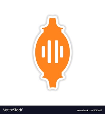 Icon sticker realistic design on paper Turkish vector image