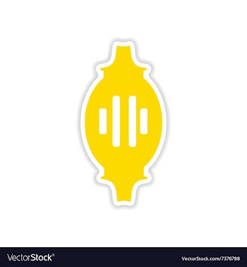 Icon sticker realistic design on paper Turkish vector image